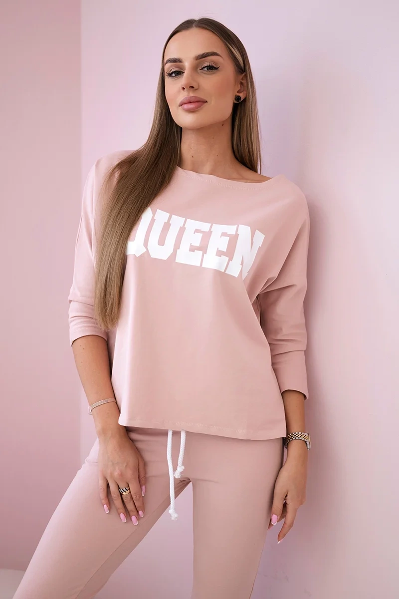 Karalienės spaudos rinkinys tamsiai pudros rožinės spalvos - Image 2