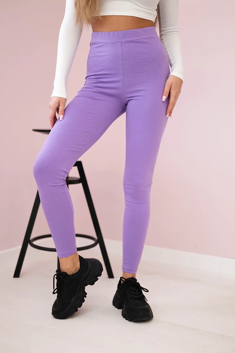 Kelnės leginsai Brooklyn tamsiai violetinės spalvos - Image 3