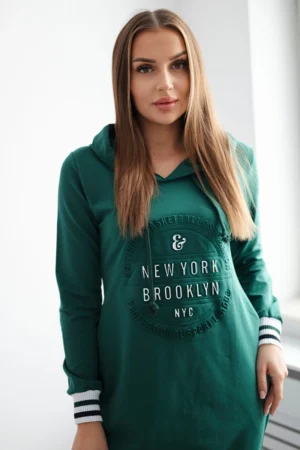 Brooklyn tamsiai žalia suknelė