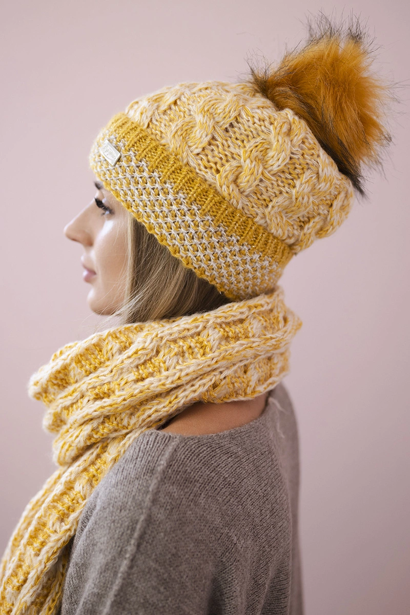 Moteriškas rinkinys K122 garstyčių spalvos - Image 2