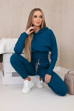 Komplektas su plačiais briaunuotais rankogaliais Marine