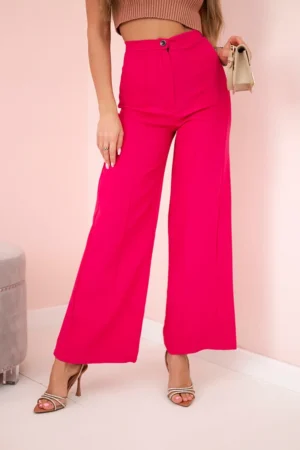 Plačios kelnės fuksijų spalvos
