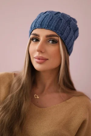 Vilnonė kepurė Iwona K221 denim