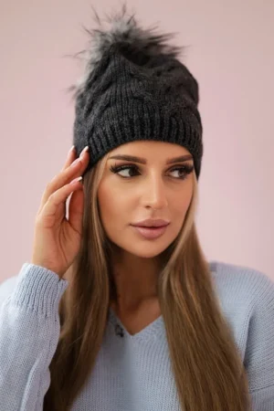 Kepurė su flizelinu Ela K242 graphite