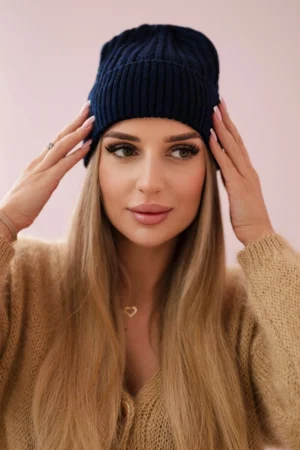 Plona kepurė Grace K211 tamsiai mėlyna