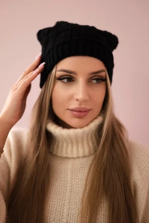 Marta vilnonė kepurė K231 juoda