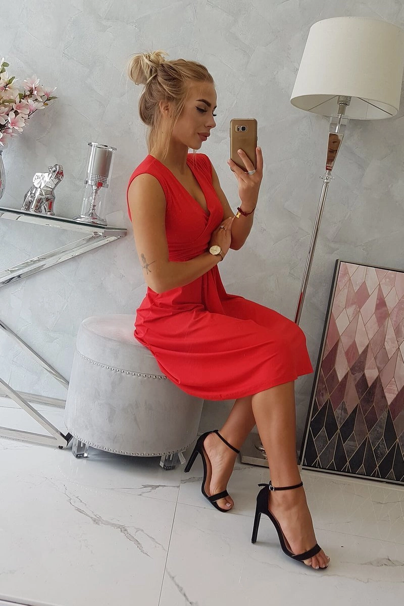 8288 Raudona suknelė - Image 7