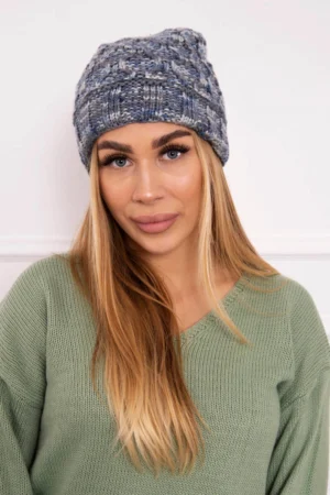 Moteriška kepurė Eliza K205 tamsiai pilka + džinsai