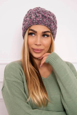 Moteriška kepurė Eliza K205 dark pink+graphite