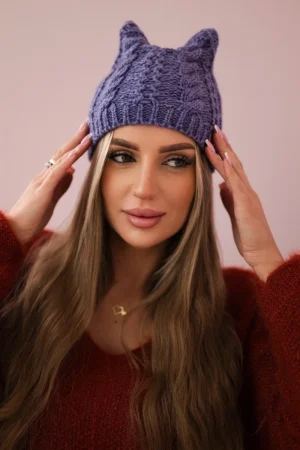 Rabbid vilnonė kepurė K237 šviesiai violetinė