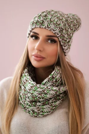 Moteriškas rinkinys Flawia K269 green+brown