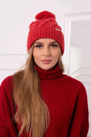 Wanda vilnonė kepurė K281 red