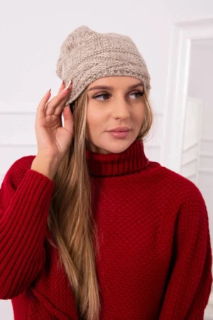 Edyta vilnonė kepurė K298 beige