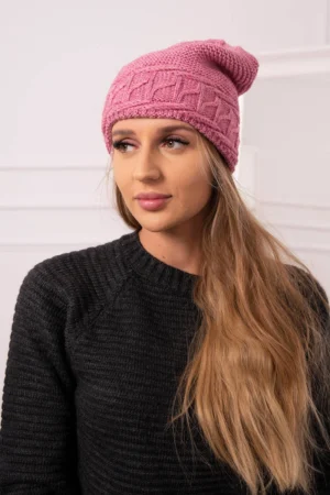 Moteriška kepurė Aniela K338 dark pink