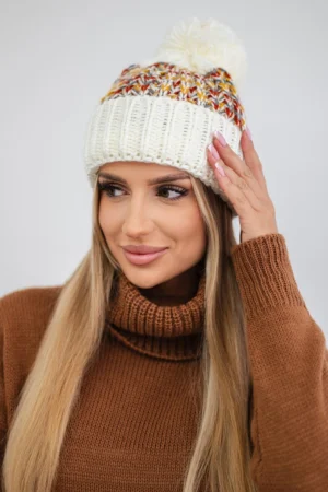 Moteriška kepurė su snapeliu Ellen K325 ecru