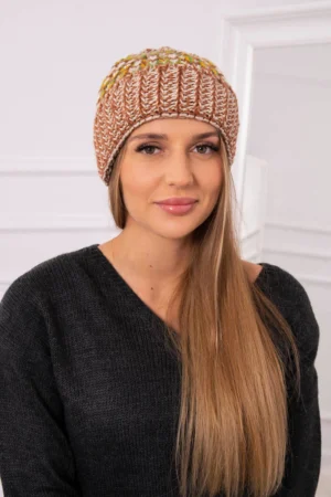 Moteriška kepurė Iris K348 šviesiai ruda