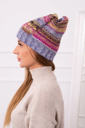Monika vilnonė kepurė K256 fuksija+violetinė