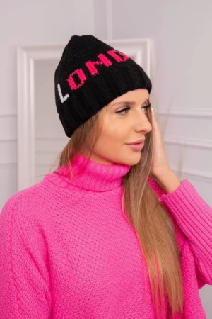 Londono moteriška kepurė K385 juoda