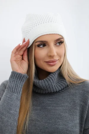 Moteriška kepurė Neli K392 white