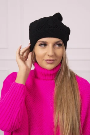 Moteriška kepurė Uliana K408 black
