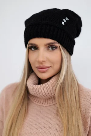 Moteriška kepurė "Larisa" K395 juoda