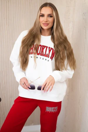 Izoliuotas komplektas Brukline raudonas