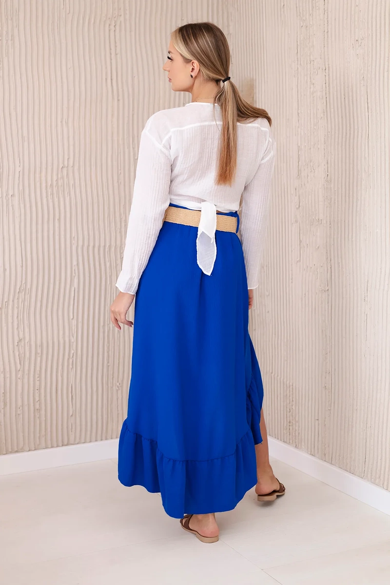 Sijonas su ilgesne nugara rugiagėlių mėlyna - Image 3