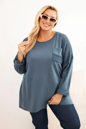 Moteriška Plus Size medvilninė marškinėliai su spauda džinsinė